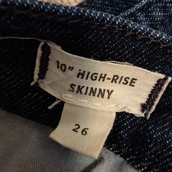 Madewell 10" High-Rise Skinny Jeans, Fair Trade Certified, Size 26 - Picture 5 of 12